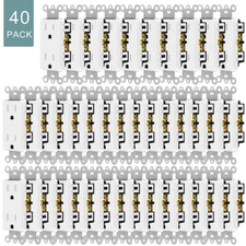 Electrical Outlet Wall Receptacle Plug 15A 125V 2 Pole 3 Wire 5-15R TR UL 40Pack