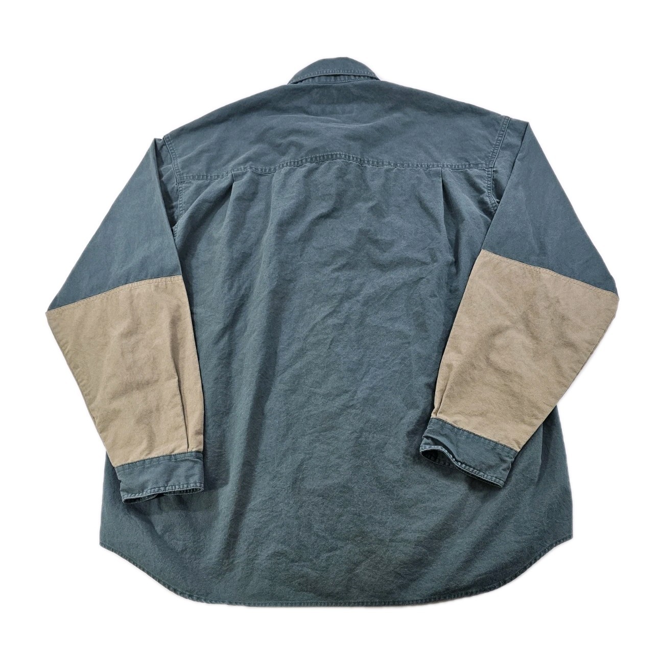 VINTAGE Columbia Quilted Shooting Shirt Men's 2XL Green Khaki Hunting 90s AM7090 image 6