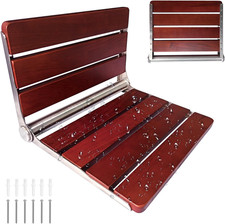 Folding Shower Seat Wall Mounted Shower Bench Teak Folding Shower Chair Wood Sea