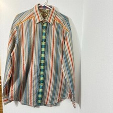 Robert Graham Men's Button Down Shirt Long Sleeve Colorful Paisley XL