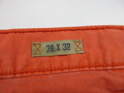 Mens 38x32 Polo Ralph Lauren Challenge Cup Cotton Linen Pants orange button fly - Picture 9 of 11