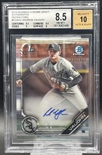 🔥 2019 Bowman Chrome 1st Refractor Andrew Vaughn RC AUTO /499 BGS 8.5/10 🔥