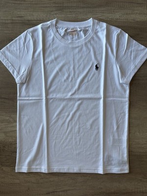 Polo Ralph Lauren T-Shirt Weiß Herren M | 100% Baumwolle | Neu