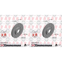 2X Zimmermann Sport Z Bremsscheiben 256Mm Gelocht InnenbelÜFtet Vorne Passend Fü