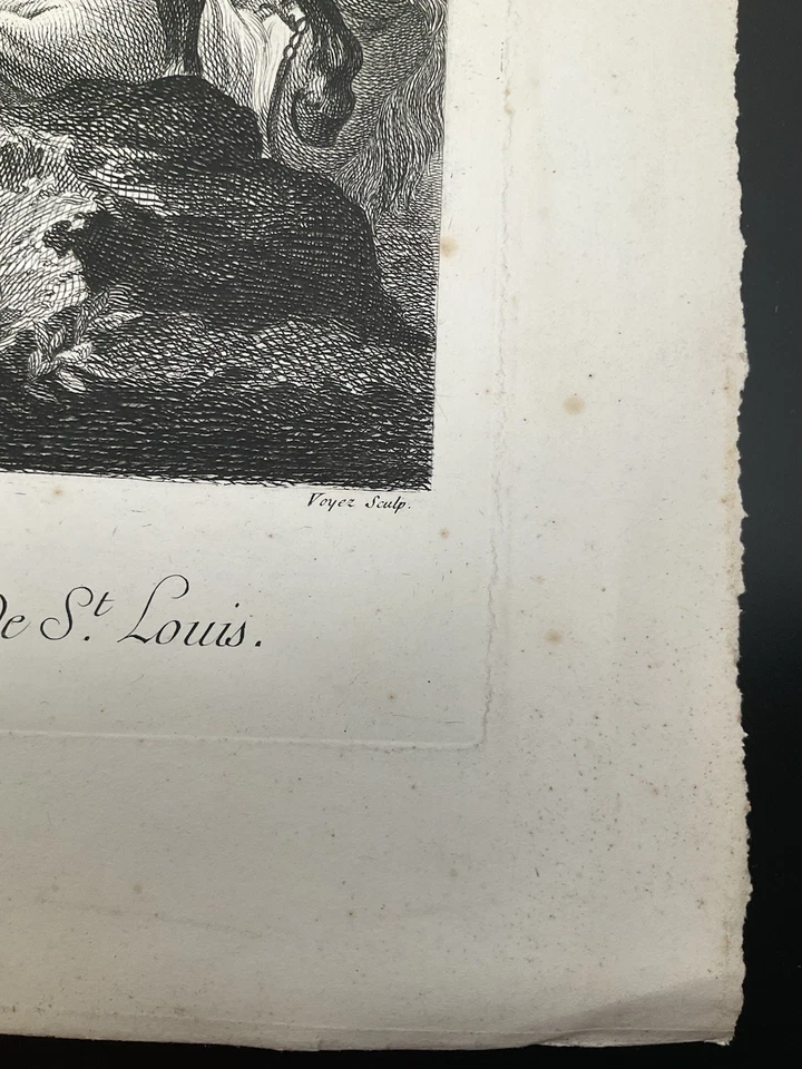 Gravure / Estampe Fin XVIIIème 18th Josué arrête le soleil / Voyez / Mythologie - Photo 4/4