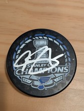 Alexander Steen St. Louis Blues Autographed 2019 Stanley Cup Champions Puck