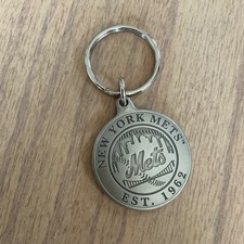 NY Mets Citi Field Pewter KeyChain Shea Stadium 1964 NEW
