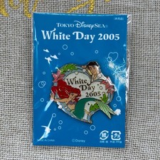 Tokyo Disney Resort Pin White Day 2005 Ariel & Eric Little Mermaid NOT FOR SALE