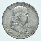 Better 1948 US Franklin 90% Silver Half Dollar Coin Collection Set Break *724
