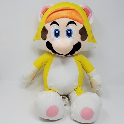 Super Mario Bros 22  Mario In Yellow Cat Costume Plush Doll Large Stuffed Toy