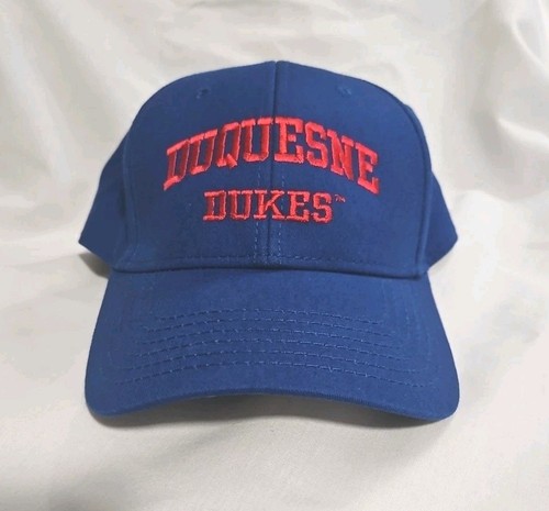 Otto Duquesne Dukes Hat Cap Blue Red letters One Size Fits Most - Picture 1 of 3