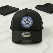 USPS Logo Embroidered Snapback Trucker Hat Ad...