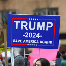 4 Pack Blank Yard Signs 17 x 12 in with Metal Stakes, White Plastic Yard Lawn...