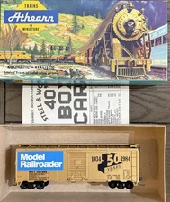 HO Scale Athearn 40’ Boxcar. Model Railroad Anniversary Car.