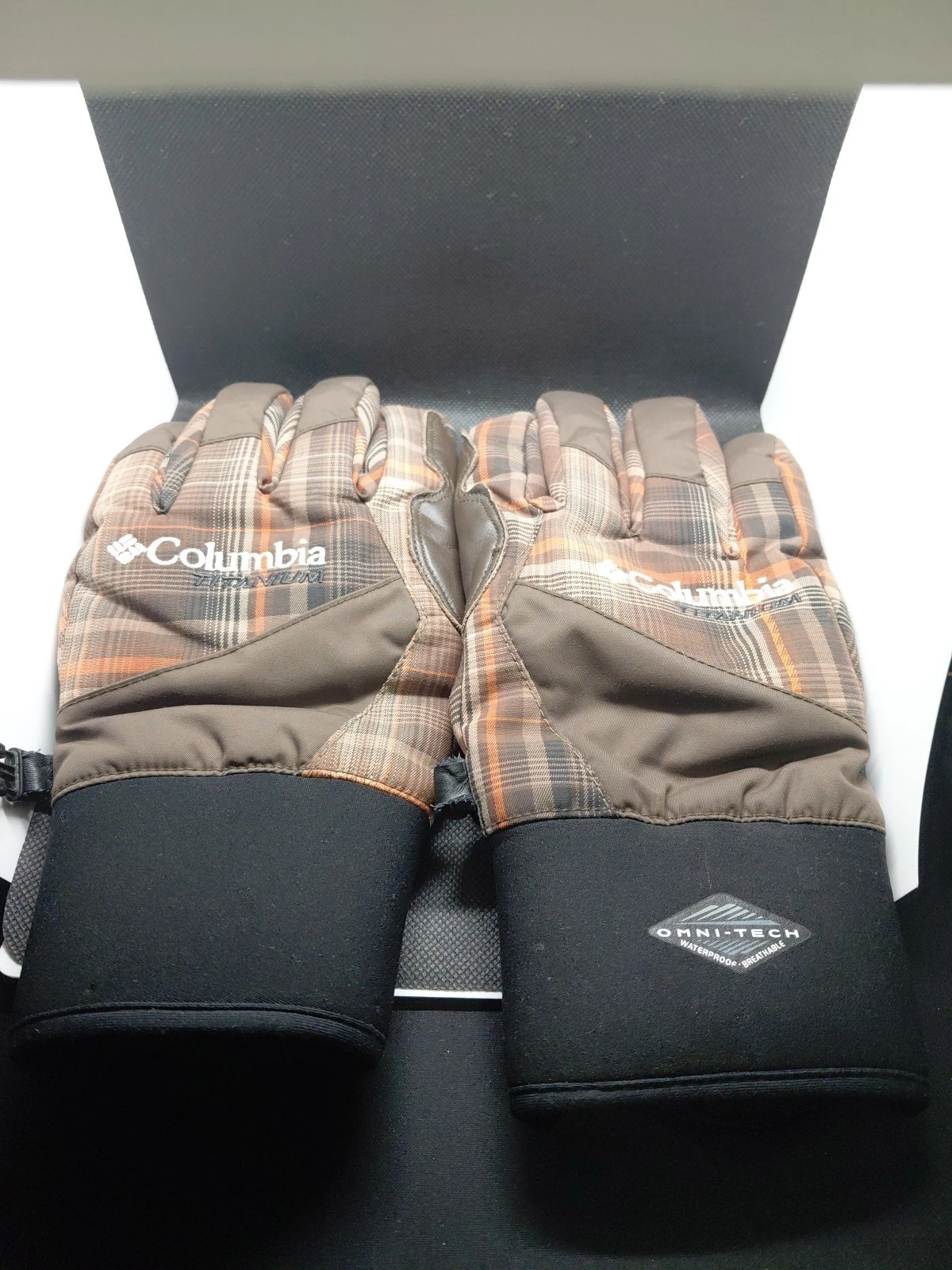 Columbia Titanium Omni-Tech Waterproof Gloves - Men's S/M - Brown
