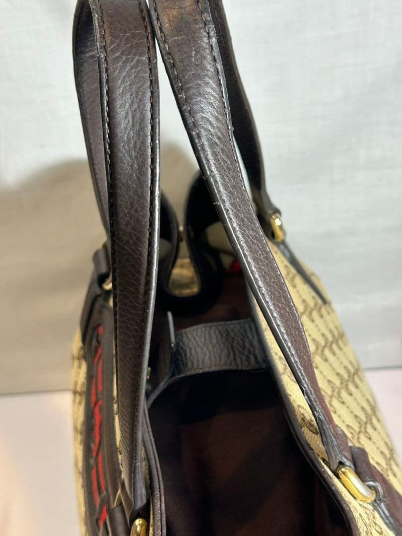 GUCCI GG Canvas Horsebit Tote Bag Women's Vintage Size 33cm Excellent thumbnail 7