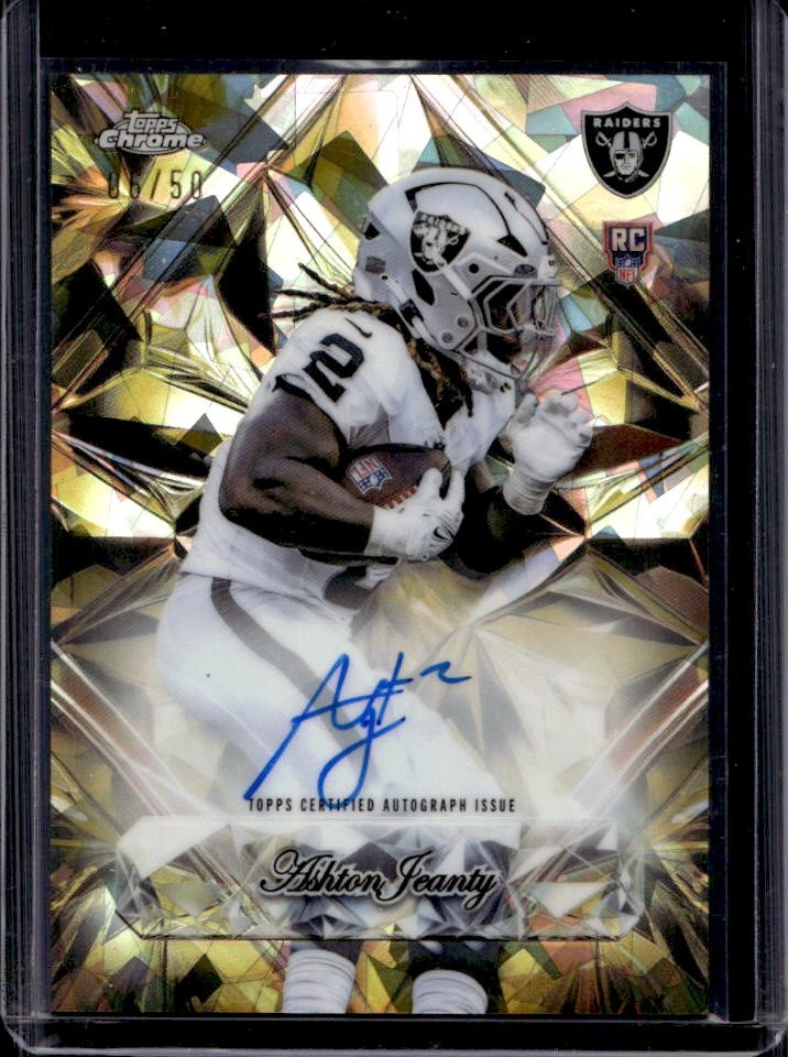 Ashton Jeanty Topps Chrome Sapphire Edition Sapphire Selections Autographs #SSAAJ Gold