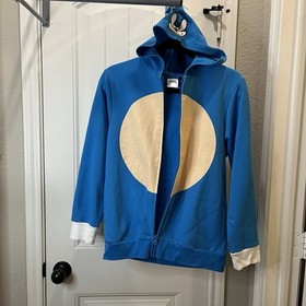 Sonic The Hedgehog Boys Full Zip Hooded Jacket Blue Size L Costume Halloween
