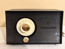 GE Model T-100A Mid  AM Radio 1960-61 Mid Century Design with Prominent Eye