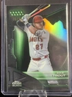 2026 Topps Chrome Black MIKE TROUT True Green Refractor /99 Card #2