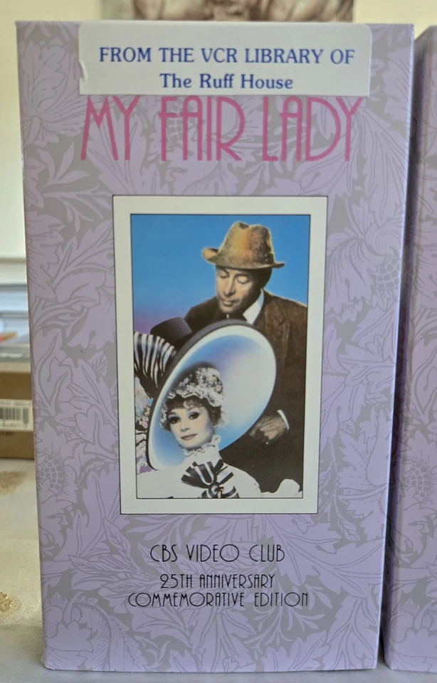 My Fair Lady 25th Anniversary Commemorative Edition CBS Video Club 2 VHS Box Set Foto 3 de 4