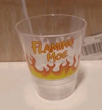 Simpsons “Flaming Moe” Universal Studios Moe's Tavern, Acrylic Cup, Made In USA