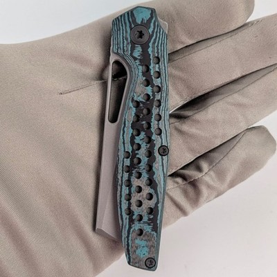 Carver Mini Rambler B30 Custom Framelock Folding Knife