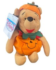 Winnie the Pooh Pumpkin Bean Bag, Disney Plush, Retired, MWMT