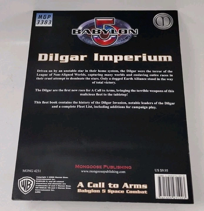 Babylon 5 A Call to Arms Dilgar Imperium Fleet Book MGP3383 (Mongoose Pub, 2006) - Image 2 of 4