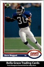 1991 Upper Deck Dave Meggett #443 New York Giants NFL Football