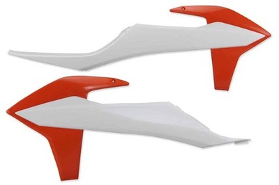 White Orange Radiator Shrouds KTM 300EXC TPI 2020 2021 2022 2023 EXC300