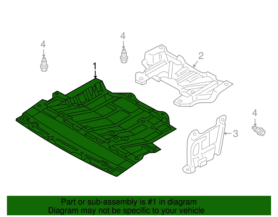 Protector contra salpicaduras inferior delantero genuino Nissan 350Z - NUEVO OEM Foto 4 de 4