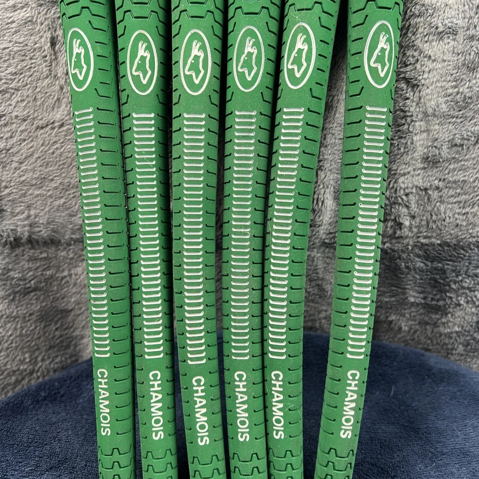 Empuñaduras de golf Avon Gamois originales verde estándar 52 gramos acanaladas - Lote de 6 - NUEVAS Foto 2 de 4