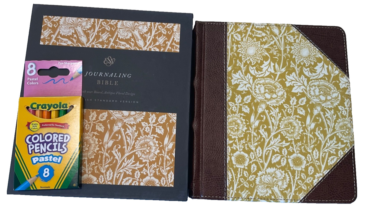 ESV Journaling Bible and 8 Mini Pastel Pencils