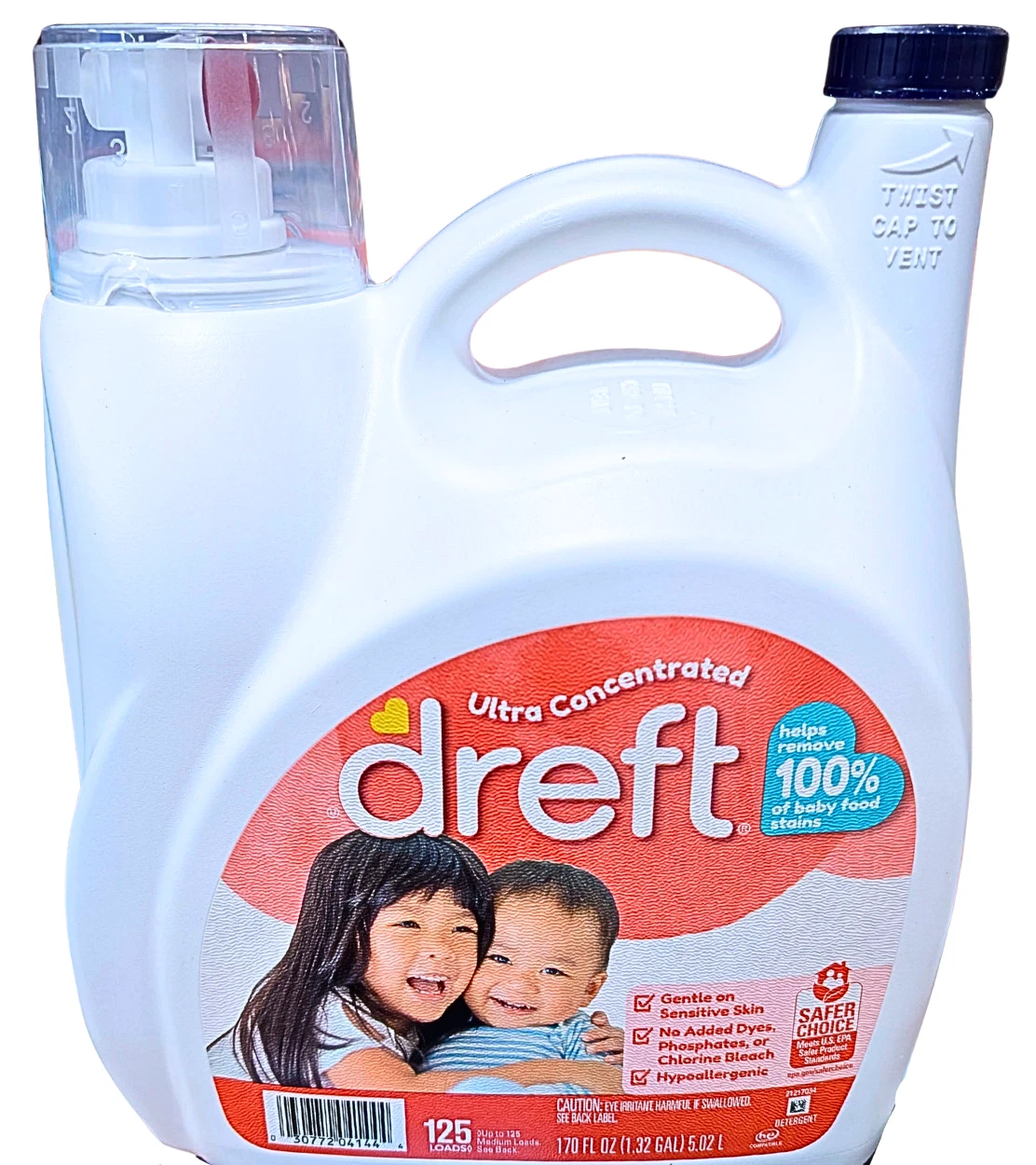 Dreft Ultra Concentrated Baby Liquid Laundry Detergent 125 loads 170 Fl Oz
Opens in a new window or