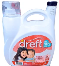 Dreft Ultra Concentrated Baby Liquid Laundry Detergent 125 loads 170 Fl Oz