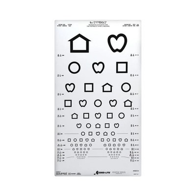 LEA Symbols  13-Line Translucent Distance Chart; ESV1018 Proportional (10ft/3m)