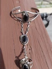 Vintage Navajo Engagement Bracelet Cuff Ring Combo Sterling Silver