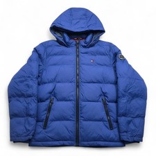 Tommy Hilfiger Jacke Herren M Blau Winterjacke Pufferjacke Outdoor Gefuttert 