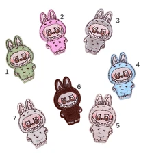 Labubu Monsters Embroidery Patch, Adhesive/Sew on