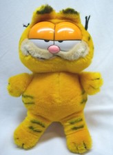 VINTAGE Dakin 1981 CLASSIC GARDFIELD CAT 10" Plush Stuffed Animal Toy 1980's