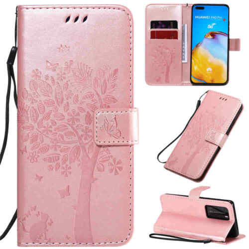 For Huawei P40 Lite P30 P20 Pro Magnetic Flip Wallet Stand Leather Case Cover - Picture 29 of 40