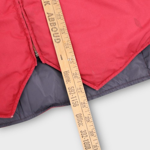 Vintage Eddie Bauer Men’s Puffer Vest Size Large Goose Down Red Full Zip - Imagen 5 de 6
