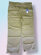 Universal Thread Drawstring Waist Tribeca Wide Leg Jeans Green NEW