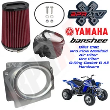 BPRATV Pro Flow Air Intake K&N KN Style High Flow Filter Kit Yamaha Banshee 350