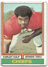 1974 Topps #433 Curley Culp Kansas City Chiefs ** Creased **3AR