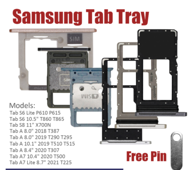 For Samsung Galaxy Tab A Series A7 S6 Lite S8 SIM Card Tray