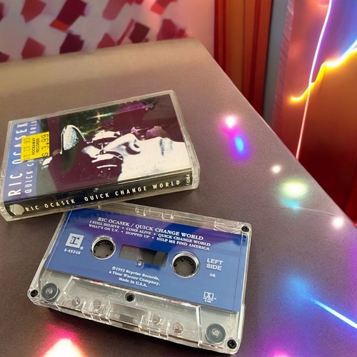 RIC OCASEK QUICK CHANGE WORLD 1993 VINTAGE Music CASSETTE TAPE 90s