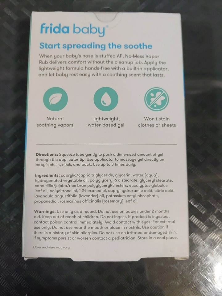 2 Frida Baby NoMess Vapor Rub Baby Vapor Rub Soothing Eucalyptus & Lavender L2 eBay