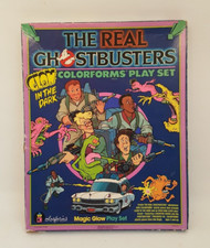 Vintage 1986 Real Ghostbusters colorforms play set magic glow in the dark